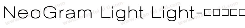 NeoGram Light Light字体转换